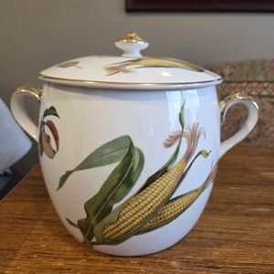 Royal Worcester Evesham Gold Bean Pot